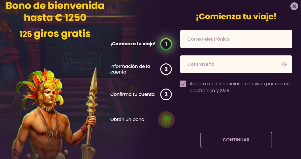 Bizzo Casino Registro e inicio de sesión